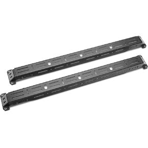 RealTruck HD Universal Truck Bed Cross Bars | Low-Profile, Smooth Black, 600 lbs Rating | RT292902 | Fits Mid-Size Trucks