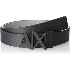Armani Exchange Men's Skinny Leather Logo Belt