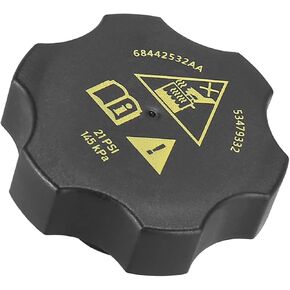Motoforti Radiator Coolant Reservoir Recovery Cap, for Jeep Gladiator 2020-2021, Plastic, Replaces 68442532AA, Black