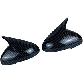 Side Rear View Mirror Cover Door Side Mirror Cover Cap Compatible with Kia Stinger 2017-2024 Turn Signal Housing Cover Accessories (Glossy Black)