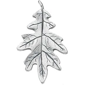 DANFORTH - Oak Leaf Lapel Pin - Handcrafted Pewter - 1 1/8 Inch High - Small pin for hats, backpacks, lapels - Made in the USA - Clutch Back
