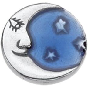 DANFORTH – Blue Moon & Stars Mini Lapel Pin, ¾" – Bag, Lapel, Backpack Pins & Accessories – Cute Aesthetic Sun & Moon Charms – Small, Handmade Decorative Pin – Made In USA