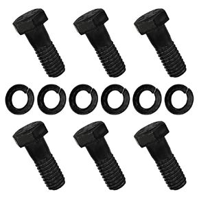 A.A Pressure Plate Clutch Cover Bolt Kit 3/8-16 Replacement for GM, Chevrolet, Chrysler - Borg-Beck/Diaphragm, Black