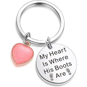 ZNOSVEI Soldier Keychain Deployment Gift Military Member Gift Valentine Day Jewelry Bro Jewelry Cousin Gift