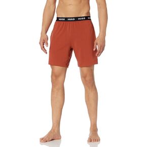 HUGO Men's Linked Stretch Cotton Lounge Shorts