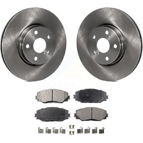 Transit Auto Front Disc Brake Rotors And Semi-Metallic Pads Kit Replacement For Toyota Corolla Scion xD Matrix Pontiac Vibe K8F-100514