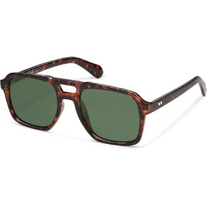 SOJOS Retro Aviator Polarized Sunglasses For Women Men Womens Oversized Thick Square Vintage 70s Sun Glasses SJ2330