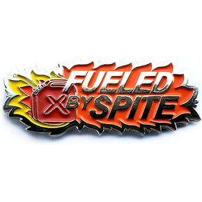 Fueled By Spite Enamel Lapel Pin