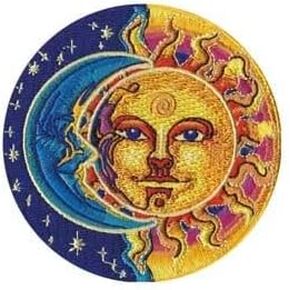 Sun and Moon Button Badge Pin Perfect for Jackets, Hats, Backpacks and More
