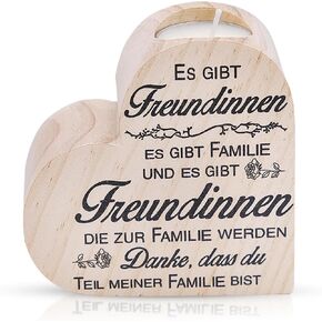 حامل شموع على شكل قلب، حامل شمعدان خشبي مقاس 4 بوصات مع مقولة، هدايا لصديقتك، وأعياد الميلاد، والزفاف، والذكرى السنوية in Kuwait