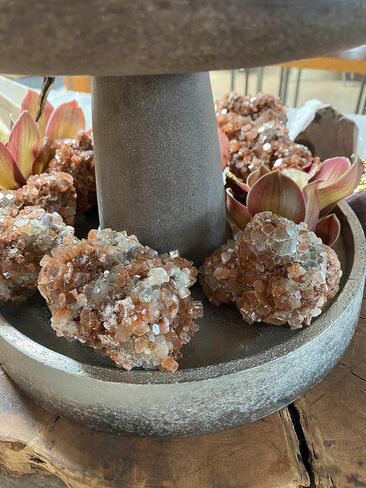 Mineralist Collection Crystal Healing Stones, Aragonite Cluster, 0.5 LB Natural Aragonite Raw Stone, High Energy Gift Crystal Rocks for Reiki, Yoga, Meditation, Chakra, Spiritual Decorative Gemstone in Saudi Arabia