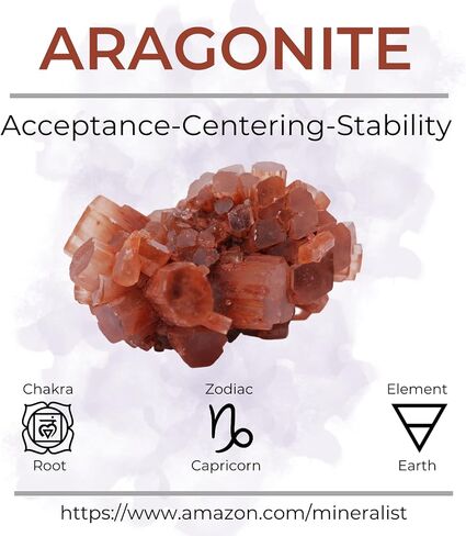 Mineralist Collection Crystal Healing Stones, Aragonite Cluster, 0.5 LB Natural Aragonite Raw Stone, High Energy Gift Crystal Rocks for Reiki, Yoga, Meditation, Chakra, Spiritual Decorative Gemstone in Saudi Arabia