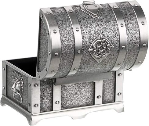 Hipiwe Vintage Red Treasure Chest Box Small Jewelry Trinket Box Organizer Keepsake Ring Earrings Box for Valentine Wedding Christmas Birthday Gift for Women Girls, Red Small in Kuwait