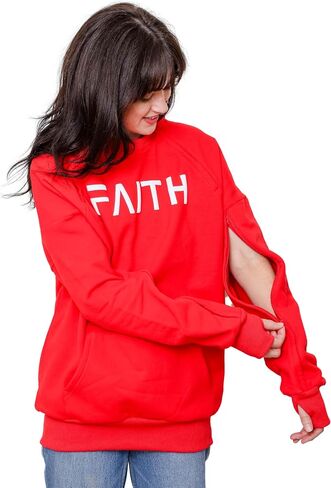 Dialysis Sweatshirts with Dual Zip chest Access Hemodialysis Two Way Arm Zippers to Fistula Port and Line for Men and Women in Saudi Arabia