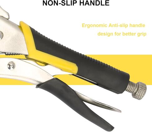 4 Pack 14 Inch C Clamp Locking Pliers,Locking C Clamp, Adjustable Nickel Plated C Pliers For Wood Working, Welding, Electrician Maintenance and more, by GENHAKON in Kuwait