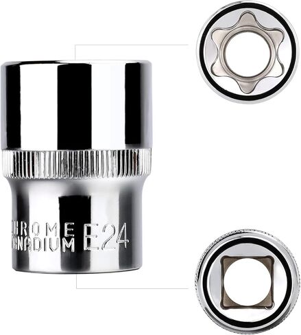 Amazon Basics Star Socket Set 1/4" 3/8" 1/2" - 14-Piece in Saudi Arabia