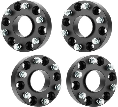 ILONPA 4pcs 6x5.5 2-inch Hubcentric Wheel Spacers with M14x1.5 Studs, 77.8mm Bore for 2019 2020 2021 2022 2023 Ram 1500, 50.8mm Thickness 6x139.7mm fits 6 Lugs Tire Wheel Adapters in Saudi Arabia