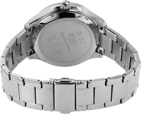 A|X Armani Exchange Women's Automatic Watch with Stainless Steel Strap, Silver, 18 (Model: AX5261) in Saudi Arabia