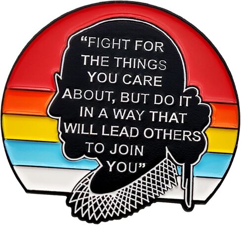 CaseNN for RBG Pin Soft Enamel Pins Notorious I Dissent for Ruth Bader Ginsburg Justice Lapel Pins Brooch for Women Badges Pin Cartoon Figure Brooch for Clothing Bags Jackets Hat Accessory Decoration in Kuwait
