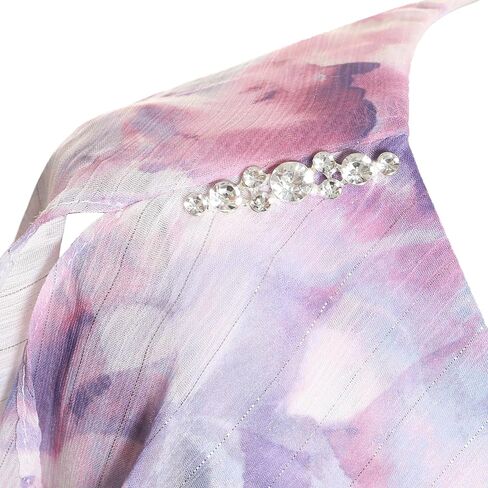 إس إل. فستان زفاف نسائي من Fashions برقبة واسعة متدرج متوسط ​​الطول مع كتف مطرز، (أحجام صغيرة ومنتظمة) in Kuwait