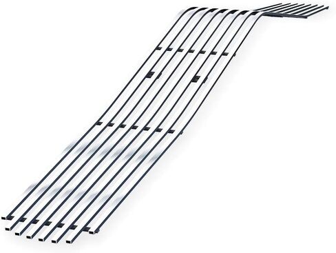 APS Compatible with Dodge Challenger 2009-2014 Phantom Main Upper Stainless Steel Black 8x6 Horizontal Billet Front Grill Grille Insert D65989J in Saudi Arabia