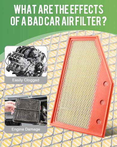 2-Pack Engine Air Filter Fits for 2023-19 Cadillac XT4, 2022-16 Chevrolet Malibu, 2023-21 Buick Envision, 2020-18 Regal Sportback, 2020-18 Regal TourX Air Filter Replacement Car Accessories in Saudi Arabia