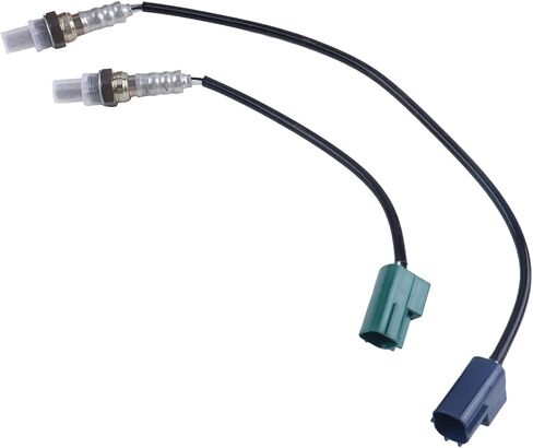 مستشعر الأكسجين O2 قطعتين من الجانب الأيسر والأيمن متوافق مع 2005-2012 Nissan Frontier Pathfinder Xterra، 2012-2021 NV1500/2500/3500،2009-2012 سوزوكي خط الاستواء، استبدل 250-24951 250-24403 in Saudi Arabia