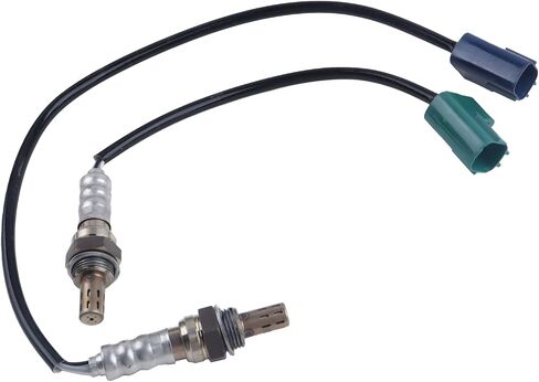 مستشعر الأكسجين O2 قطعتين من الجانب الأيسر والأيمن متوافق مع 2005-2012 Nissan Frontier Pathfinder Xterra، 2012-2021 NV1500/2500/3500،2009-2012 سوزوكي خط الاستواء، استبدل 250-24951 250-24403 in Saudi Arabia