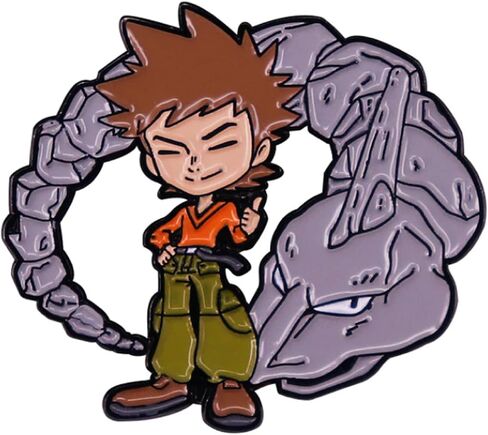 Kolag Co. Trainable Monsters Enamel Pin (Brock and Onix) in Saudi Arabia