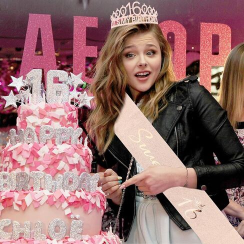 16th Birthday Decorations for Girls 16th Rose Gold Birthday Headband Great Gift for Trendy 16 Years Old Girls Princess Tiara Hair Accessories for Girls Happy Birthday Party Favors in Kuwait