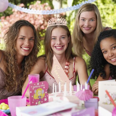 16th Birthday Decorations for Girls 16th Rose Gold Birthday Headband Great Gift for Trendy 16 Years Old Girls Princess Tiara Hair Accessories for Girls Happy Birthday Party Favors in Kuwait