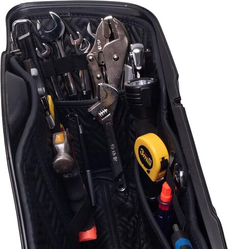 Harley Saddlebag Liners Organizer 2 In 1 For 14-21 OEM Standard Saddlebags Lining Cvo Tapered 2021 Street Glide Saddle Bag Stretched Carpet Inserts, Black in Saudi Arabia