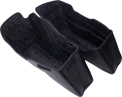 Harley Saddlebag Liners Organizer 2 In 1 For 14-21 OEM Standard Saddlebags Lining Cvo Tapered 2021 Street Glide Saddle Bag Stretched Carpet Inserts, Black in Saudi Arabia