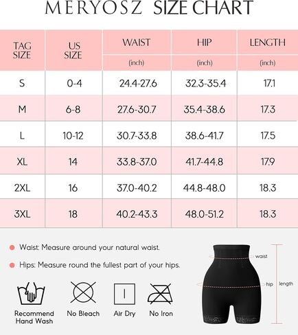 MERYOSZ Shapewear Shorts Tummy Control Underwear Butt Lifting Panties Shapewear High Waisted Faja Body Shaper Girdle in Kuwait