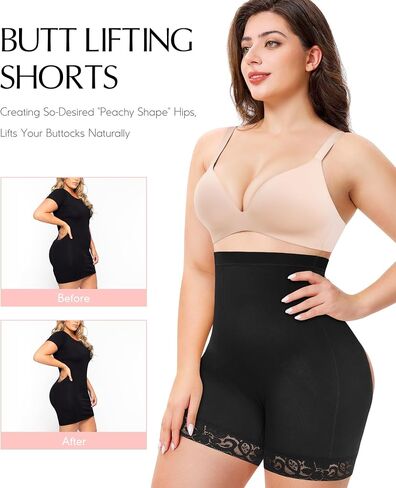 MERYOSZ Shapewear Shorts Tummy Control Underwear Butt Lifting Panties Shapewear High Waisted Faja Body Shaper Girdle in Kuwait