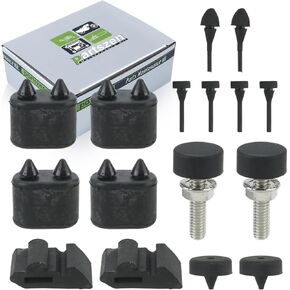 EB-P00001 Radiator Support Hood Stop Bumper Rubber Stopper Kit Adjusters Fit for A-Body Chevelle for Chevrolet Camaro Impala Nova 1967-1974