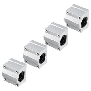 4pcs SCS10UU Linear Slide Blocks, [10mm Bore] Steel Linear Motion Bearing for CNC Machines Packaging Equipment 3D Printers Use
