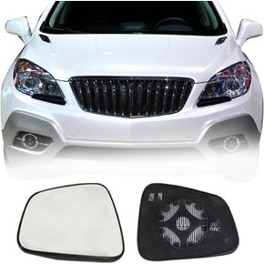 Passenger Side Mirror Replacement Glass for Buick Encore 2013-2016 Chevrolet Trax 2015-2020,Automotive Exterior Heated Right Side View Mirror Glass for Buick Encore & Chevrolet Trax(SKOUIO 01-S)