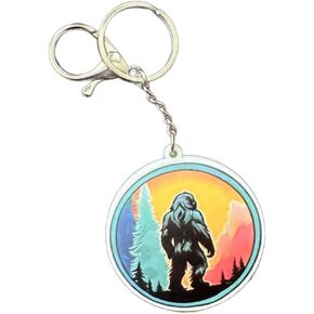 Bigfoot Keychain - Lobster Clasp Yeti Sasquatch | 2.5" Size