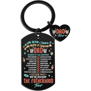 igvean Father's Day Keychain Gifts for Dad from Daughter Son Dad Birthday Gifts Valentine's Day Thanksgiving Gifts for Men Dad Husband Grandpa Dad Stocking Stuffers Mens Christmas Stocking Stuffers