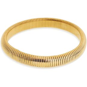 Chunky Snake Chain Bangle Bracelet for Woman, Stainless Steel Flexible Stretch Bracelets 20,16,12,10,8mm Bangles Trendy Jewelry Gifts