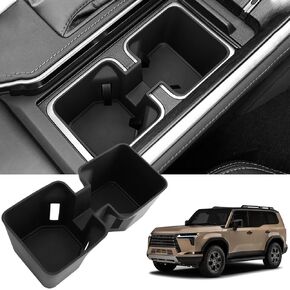 Center Console Cup Holder for Lexus GX550 2024 Accessories Car Cup Holder Silicone Protection Pad, Black