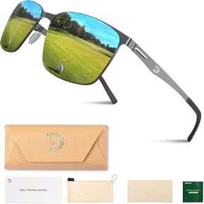 Polarized Golf Sunglasses for Men Sports Polarized Sunglasses UV400 Protection Golf Glasses for Men Golfing Driving Fishing Hiking Running Camping