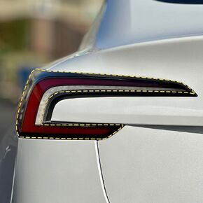 Tail Lights Smoke Tint PPF for Tesla Model 3 Highland 2024 - Medium Smoke (50% VLT), Tail Lamp Cover - Durable 8mil Paint Protection Film Guard Shield