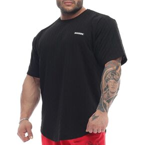Men's Oversize Gym Fitness and Bodybuilding T-Shirt, Elastic and Lightweight Lifestyle Top