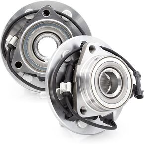 515036 Front Wheel Hub Bearing Assembly for 4WD/AWD Chevy Silverado, Tahoe, Avalanche, Suburban, Express 1500 2500, GMC Sierra, Yukon XL 1500, Savana, Cadillac Escalade ESV EXT W/ABS (2pcs)