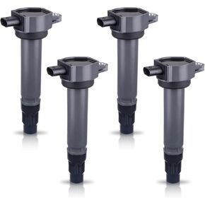 ENA Set of 4 Blue Ignition Coil Pack Compatible with Chrysler Dodge Jeep Sebring 200 Avenger Caliber Journey Compass Patriot 1.8L 2.0L 2.4L L4 Coils for UF557 C1587 4606824AB 4606824AC 5C1644