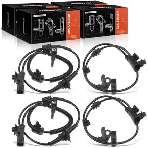 A-Premium ABS Wheel Speed Sensor Compatible with Chevy & Buick Models - Verano 2012-2017, Cruze 2011-2014, Volt 2011-2015 - Front and Rear, Driver and Passenger Side, (4-PC Set), Replace# 12842463