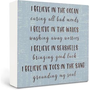 Beach Wooden Sign,Coastal Bathroom Signs,Beach Bathroom Decor,Coastal Decor, Beach Decorations for Home Coastal