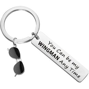 Pilot Gift Flight Crew Gift You Can Be My Wingman Any Time Keychain Gift For Fans